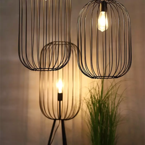 Stripe Cage Floor Lamp - Image 3