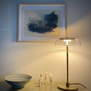 Blossi Table Lamp - Black + Opal White - Image 3