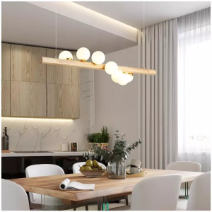 Linearc Modern Linear Island Light Glass Globe 5-Light - Image 5