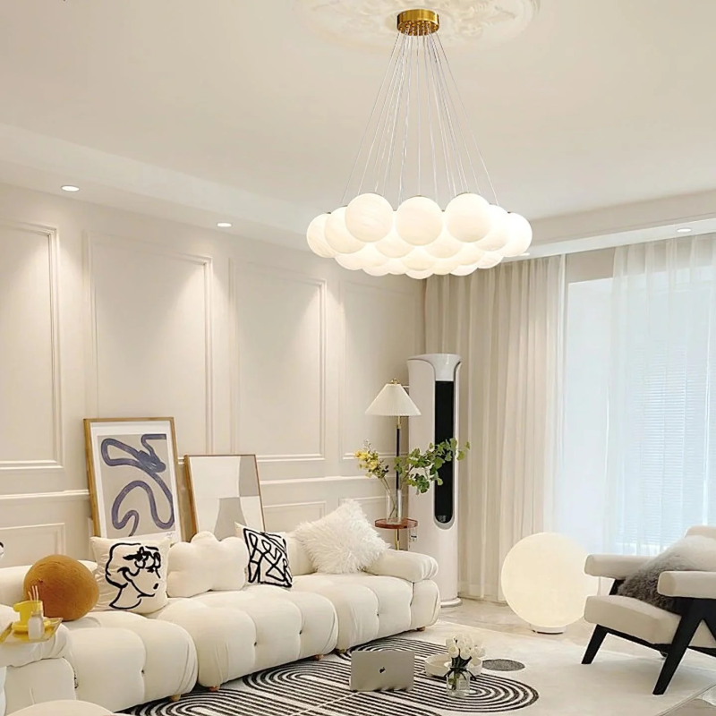 Glass Cluster Chandelier - Image 3