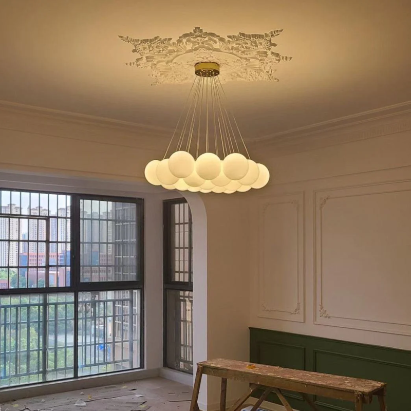 Glass Cluster Chandelier - Image 9