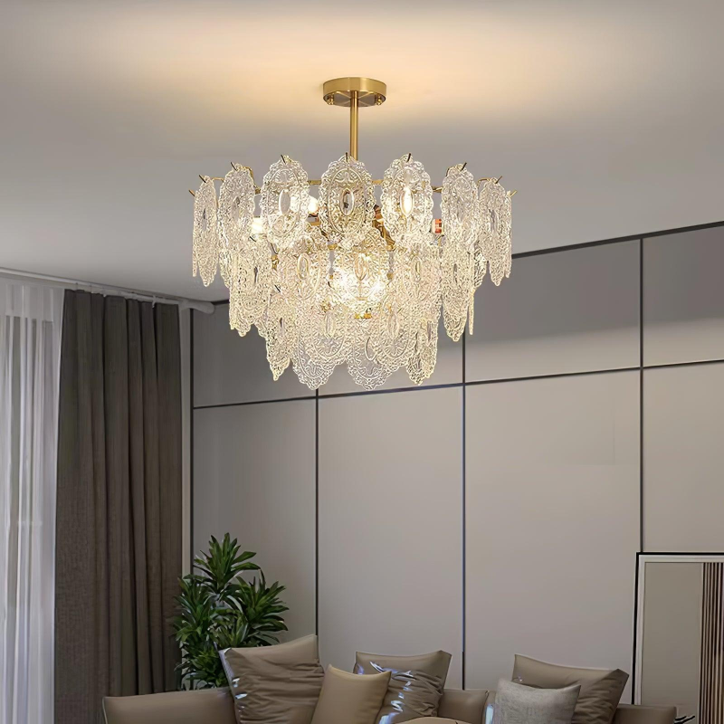 Wavy Glass Chandelier - Image 3