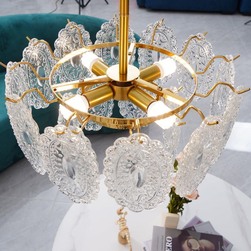 Wavy Glass Chandelier - Image 5