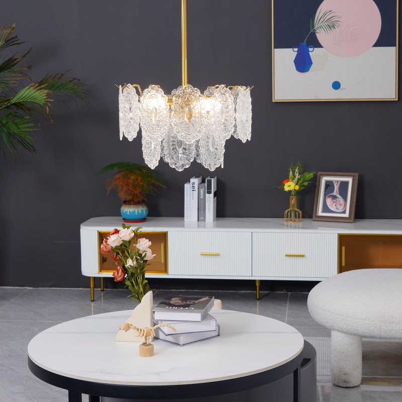 Wavy Glass Chandelier - Image 6