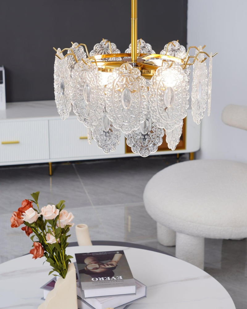 Wavy Glass Chandelier - Image 8