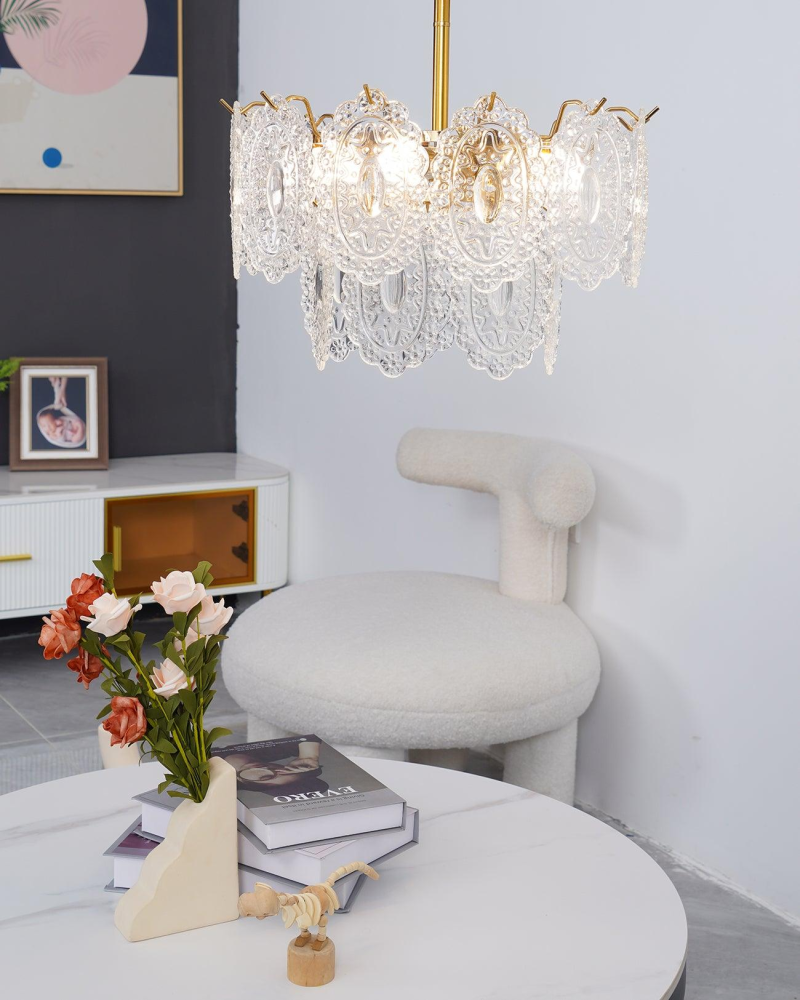 Wavy Glass Chandelier - Image 7