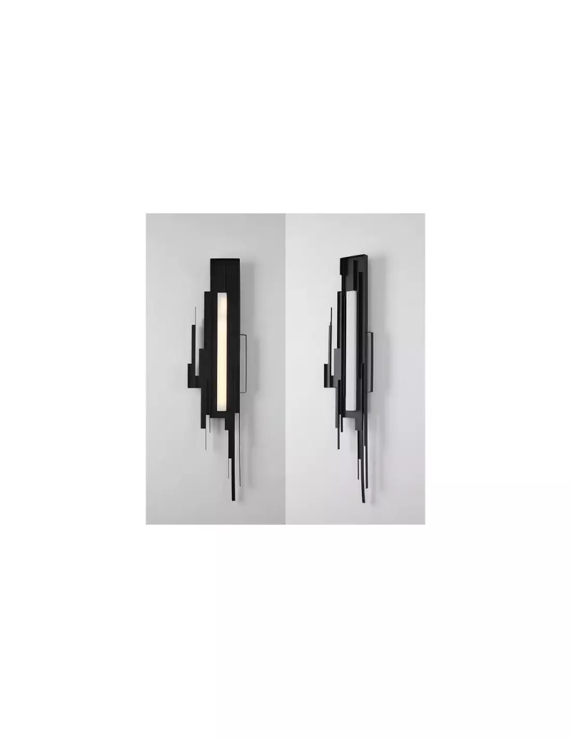 Metal Sculpted Wall Sconce - Image 9
