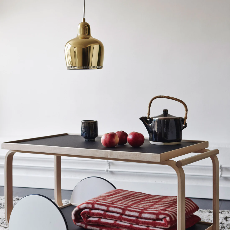 A330S Golden Bell Pendant Lamp by Alvar Aalto for Artek - Image 10