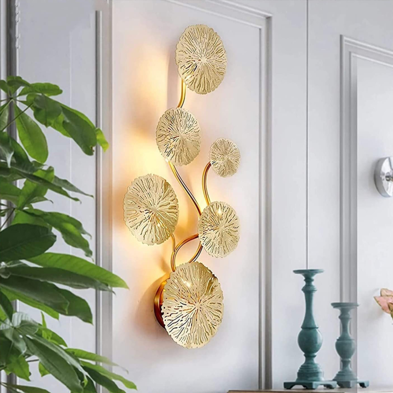 Lotus leaf wall sconce - Image 4