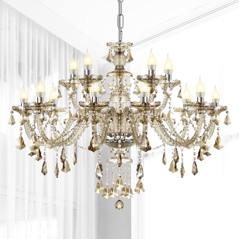 K9 Crystal Chandelier 15 Lights Crystal Ceiling Lamp - Image 3