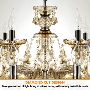 K9 Crystal Chandelier 15 Lights Crystal Ceiling Lamp - Image 9