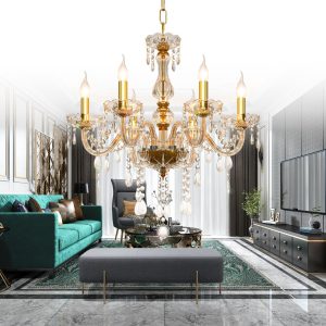 Crystal Chandelier 6 Lights K9 Crystal - Image 4