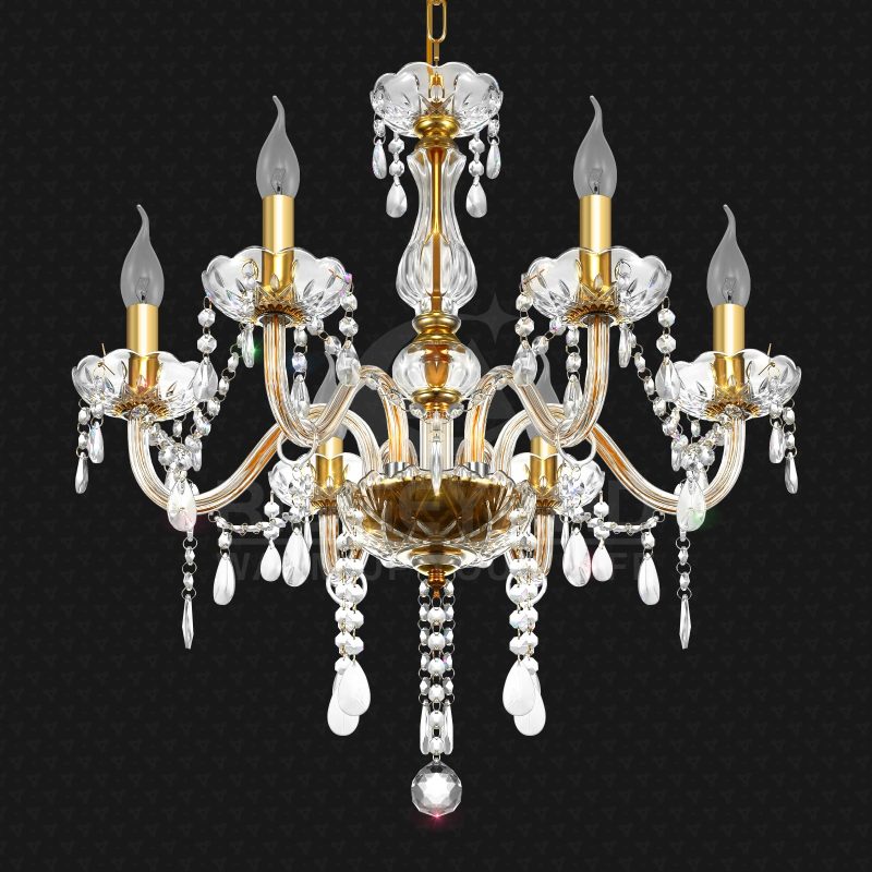 Crystal Chandelier 6 Lights K9 Crystal - Image 7