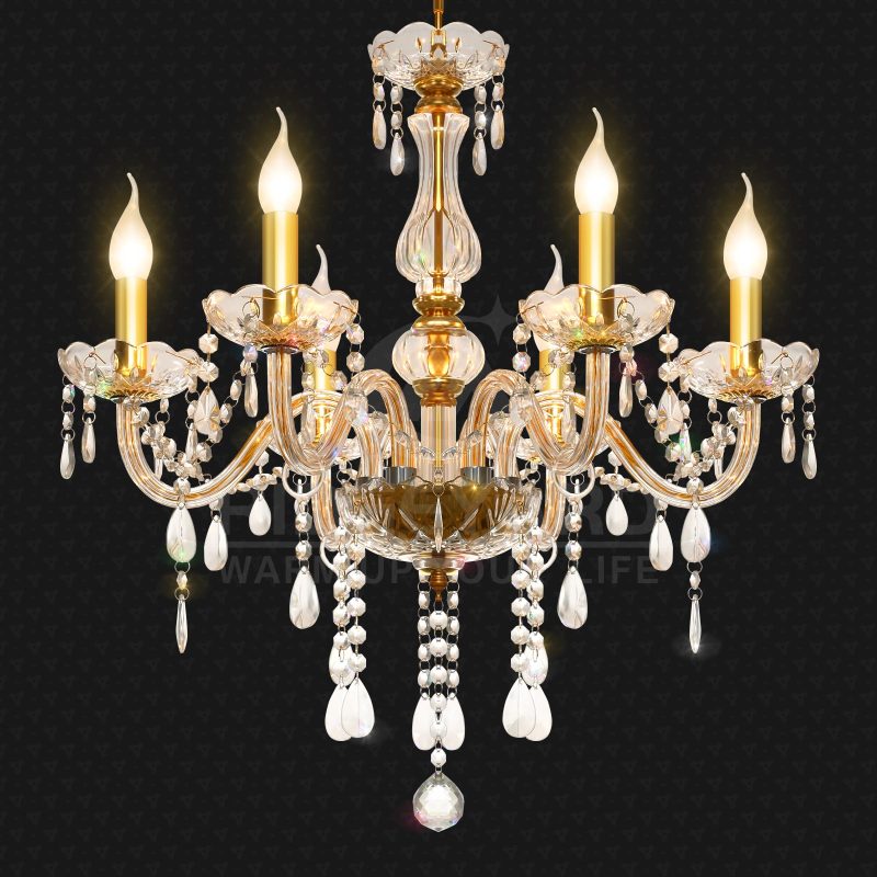 Crystal Chandelier 6 Lights K9 Crystal - Image 8