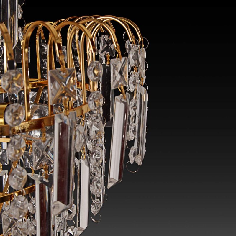 K5 Gold  Crystal Ceiling Lamp 4 Lights - Image 11