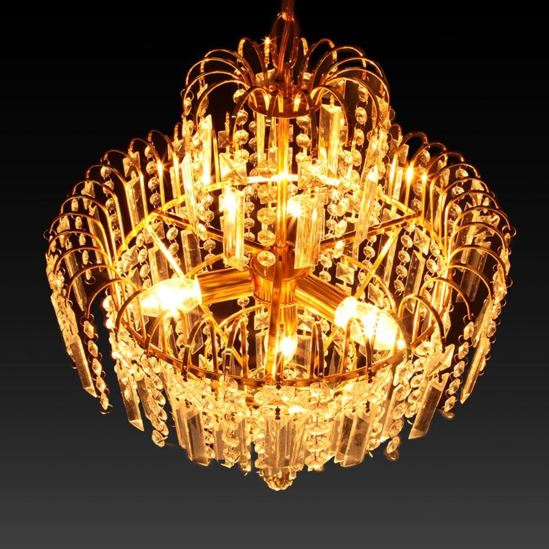 K5 Gold  Crystal Ceiling Lamp 4 Lights - Image 7
