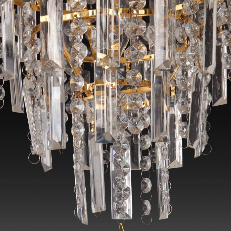 K5 Gold  Crystal Ceiling Lamp 4 Lights - Image 10