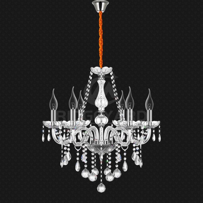 6 Heads K9 Crystal Chandelier Light - Image 8