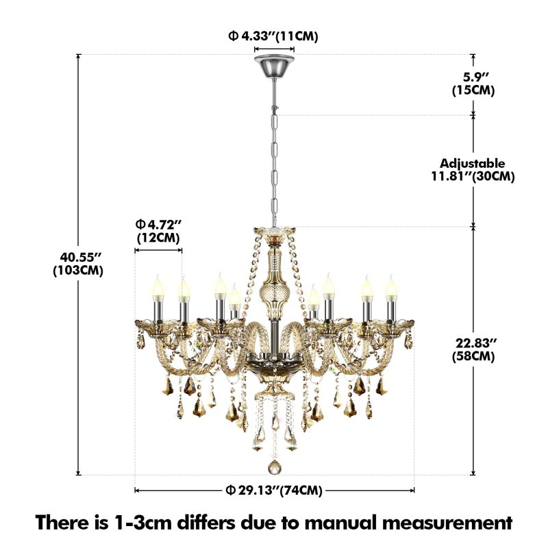 Lights K9 Crystal Chandelier - Image 7