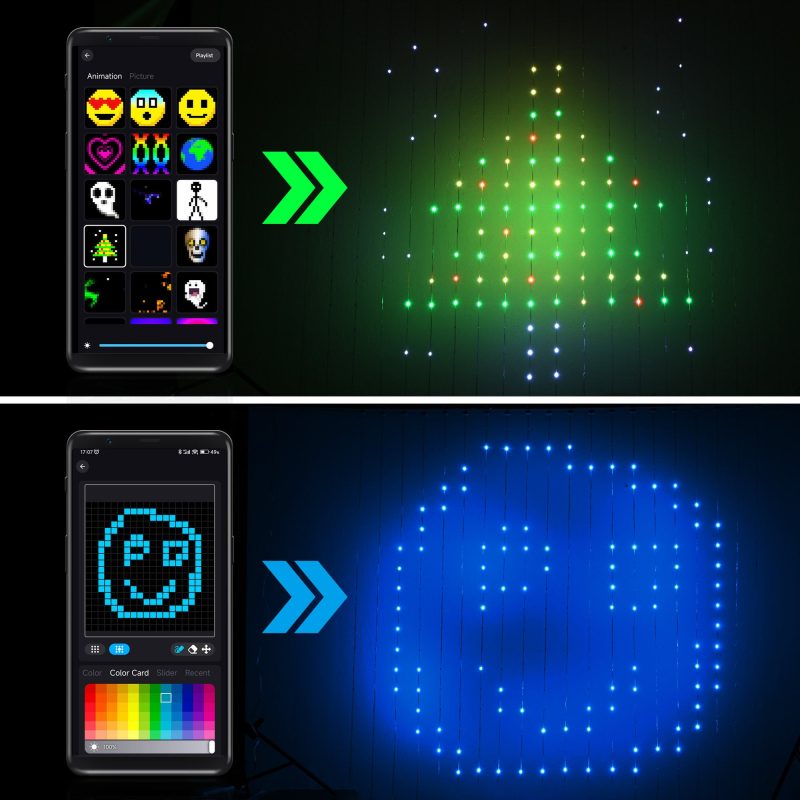 Dynamic DIY Christmas Lights String Lights for Bedroom Wall Backdrop - Image 3