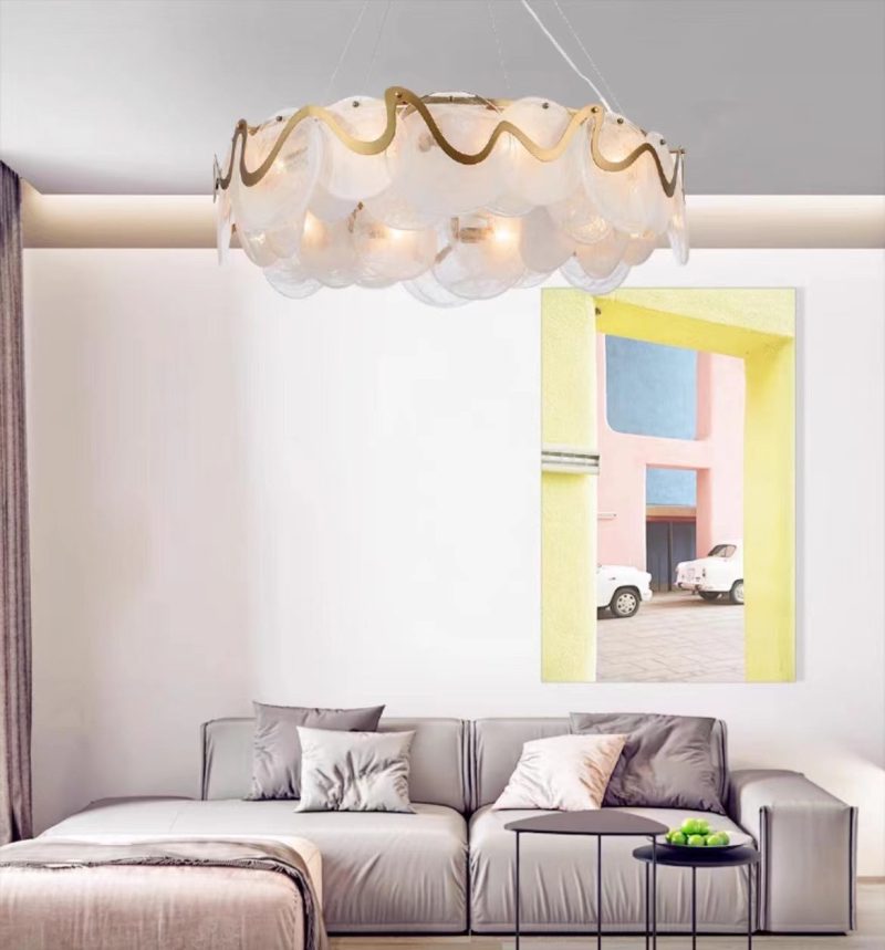Glass Art Dining Chandelier - Image 2