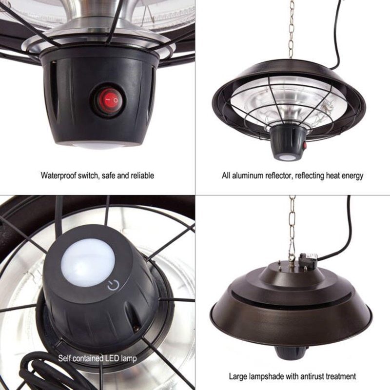 Outdoor Patio Heater Black Ceiling light - Image 11