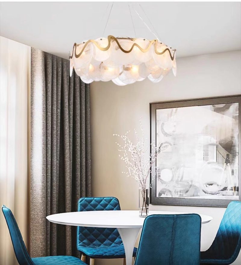 Glass Art Dining Chandelier - Image 4