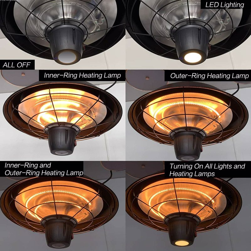 Outdoor Patio Heater Black Ceiling light - Image 5
